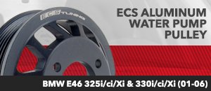 BMW E46 325/330 ECS Aluminum Water Pump Pulley