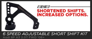 Audi 8P A3 2.0T FWD ECS Adjustable Short Shift Kit