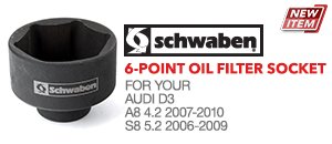 Audi A8/S8 Schwaben 6-Point Oil Filter Socket