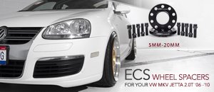 VW MKV Jetta 2.0T ECS Wheel Spacers