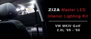 VW MKIV Golf 2.0L Ziza Master LED Interior Lighting Kit