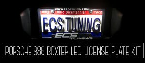 Porsche 986 Boxster Ziza LED License Plate Kit