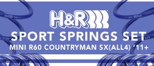 MINI R60 Countryman SX (ALL4)  Sport Springs Set