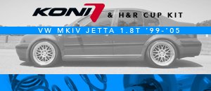 VW MKIV Jetta 1.8T Koni & H&R Cup Kits