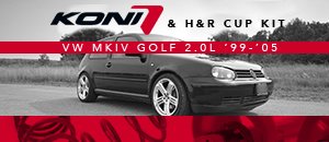 VW MKIV Golf 2.0L Koni & H&R Cup Kits