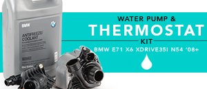 BMW E71 X6 xDrive35i  N54 Water Pump Thermostat Kit