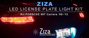 Porsche 997 Carrera Ziza LED License Plate Kit
