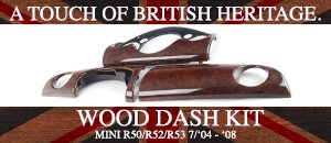 MINI R50 R52 R53 Wood Dash Kit