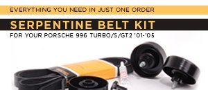 Porsche 996 Turbo/S and GT2 Serpentine Belt Kit