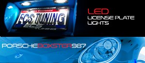 Porsche 987 Boxster Ziza LED License Plate Kit