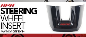 VW MKVI GTI APR Steering Wheel Insert