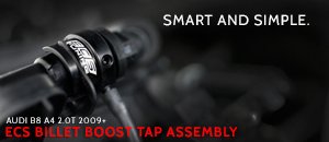 Audi B8 A4 2.0T ECS Billet Boost Tap