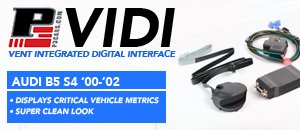 Audi B5 S4 P3 Cars Vent Integrated Digital Interface