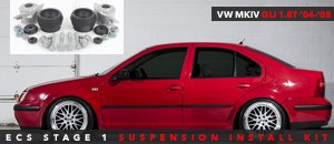 VW MKIV GLI 1.8T ECS Stage 1 Suspension Install Kit