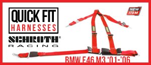 BMW E46 M3 Schroth Quick Fit Harnesses