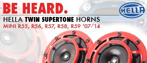 MINI Cooper R56-R59 Twin Hella Supertone Horns