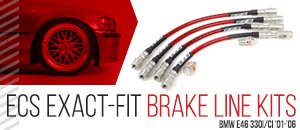 BMW E46 330i/Ci ECS Exact-Fit Brake Lines