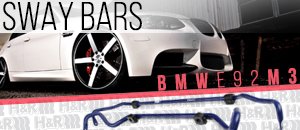 BMW E92 M3 Front/Rear H&R Sway Bars