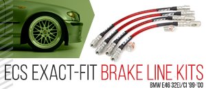 BMW E46 323i/Ci ECS Exact-Fit Brake Lines