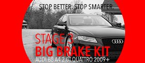 Audi B8 A4 2.0T Quattro Stage 3 Big Brake Kit