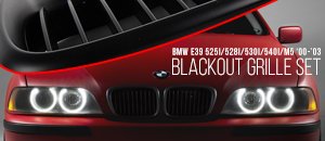 BMW E39 5 Series Blackout Grille Sets