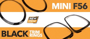 MINI F56 Black Trim Rings