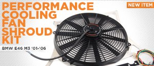 BMW E46 M3 Mishimoto Performance Cooling Fan Shroud Kit