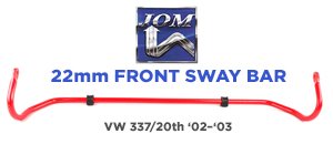 VW 337/20th JOM 22mm Front Sway Bar