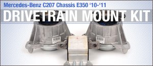 Mercedes-Benz C207 E350 Drivetrain Mount Kit