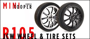 MINI Cooper R50+ R105 JCW Wheel & Tire Sets of Four