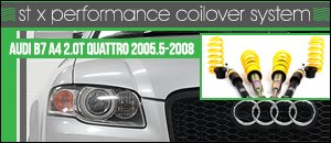 Audi B7 A4 2.0T Quattro STX Performance Coilover System