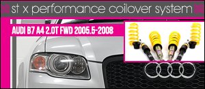 Audi B7 A4 2.0T FWD STX Performance Coilover System