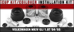 VW MKIV GLI 1.8T ECS Cup Kit Coilover Installation Kits