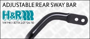 VW MKV Jetta 2.0T H&R Adjustable Rear Sway Bar