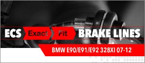 BMW E9X 328xi ECS Exact-Fit Stainless Steel Brake Lines