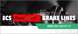 BMW E9X 335i ECS Exact-Fit Stainless Steel Brake Lines