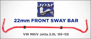 VW MKIV Jetta 2.0L JOM Front Sway Bar - 22mm