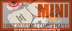 R52 MINI Cooper SPC Front Camber Plates