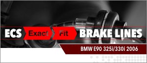 BMW E90 325i/330i ECS Exact-Fit Brake Lines