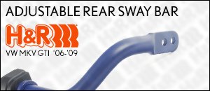VW MKV GTI H&R Adjustable Rear Sway Bar