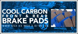 BMW E53 X5 M54/M62/N62 Cool Carbon Brake Pads
