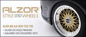 Audi B6 A4 30V 18" Alzor Style 010 Wheels