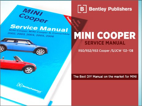 MINI Cooper サービスマニュアル 2002-2006 MINI Cooper サービスマニュアル 2002-2006 Mini Cooper Service