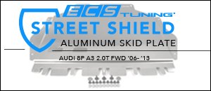 Audi 8P A3 2.0T ECS Street Shield Aluminum Skid Plate