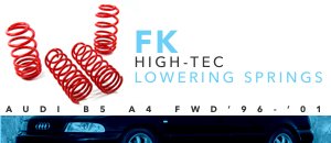 Audi B5 A4 FK High Tec Sport Springs
