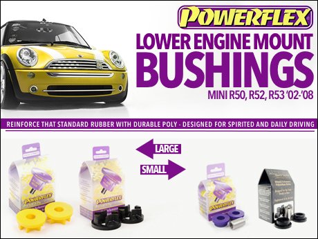 ECS News - MINI R50, R52, R53 Lower Engine Mount Bushings
