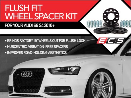 ECS News - Audi B8 S4 ECS Flush Fit Wheel Spacers Kit