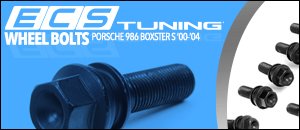 Porsche 986 Boxster S Black Wheel Bolts
