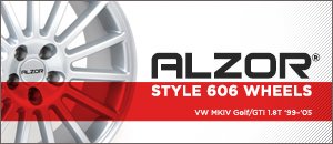 VW MKIV Golf/GTI 1.8T Alzor&reg; Style 606 Wheels