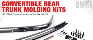 R52 MINI Cooper Convertible Trunk Molding Kits